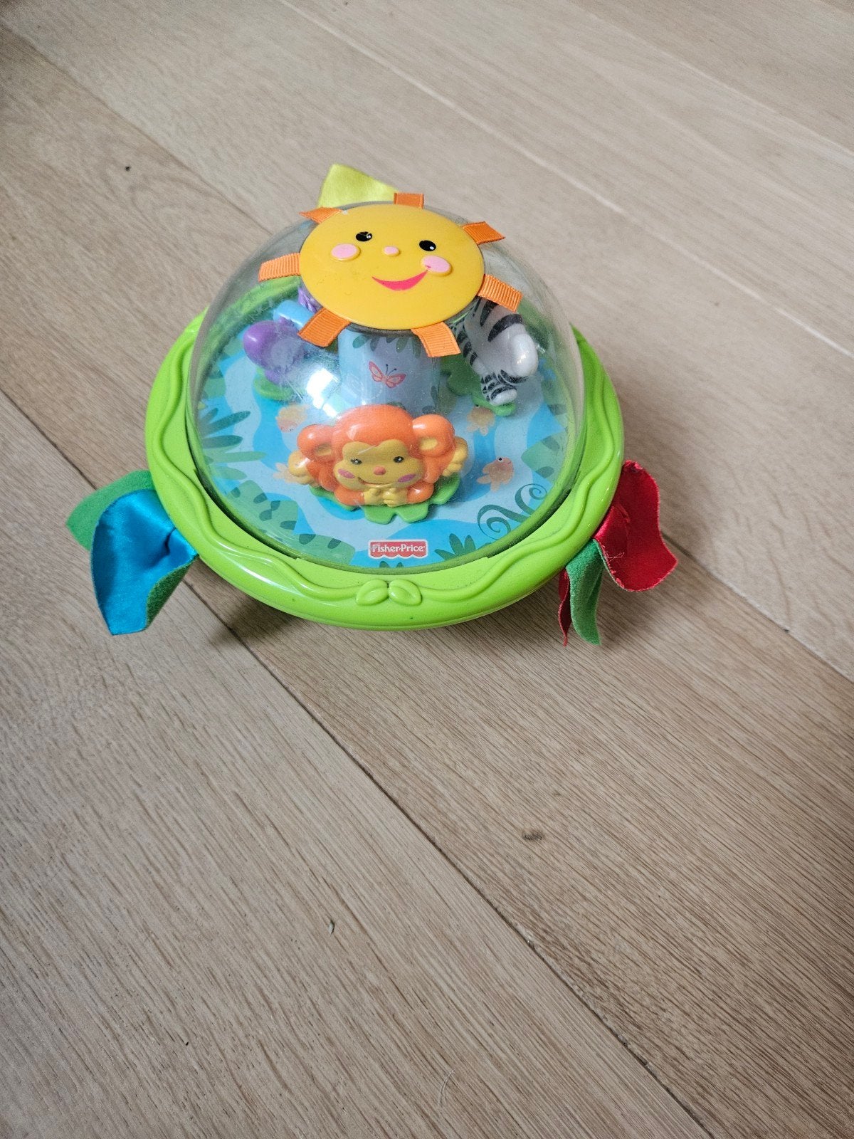 Vintage Fisher Price Rainforest Shake 'n' Chime Ball, Ophalen, Met geluid