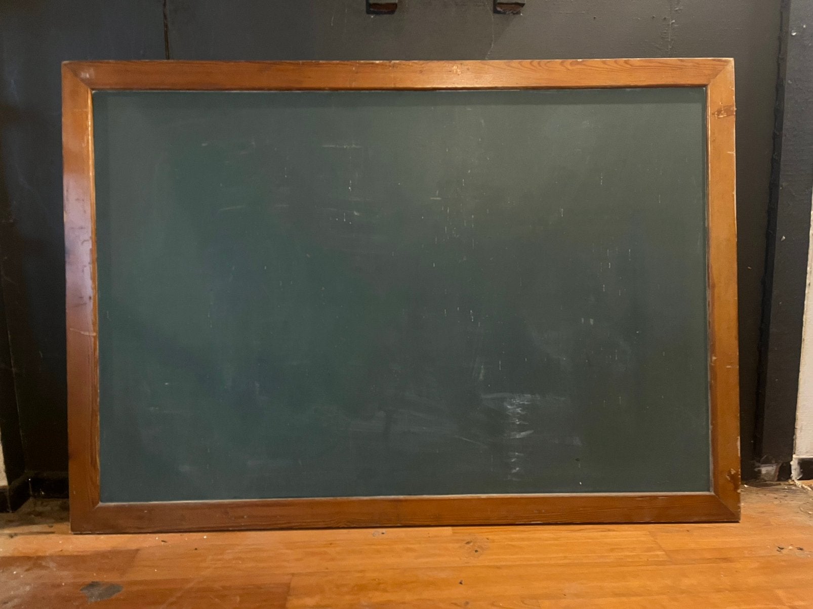XL oud schoolbord krijtbord, Antiek en Kunst, Ophalen