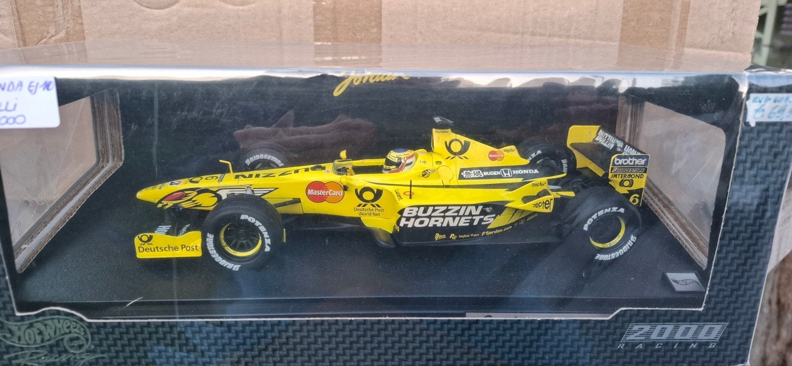 1/18 Hot Wheels Jordan Honda EJ10 #6 J. Trulli    2000, Hobby en Vrije tijd, Ophalen of Verzenden, Nieuw, Auto, Hot Wheels