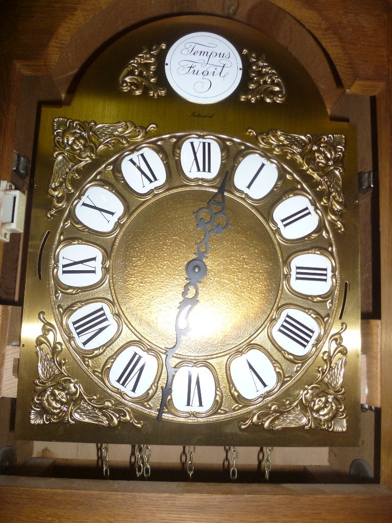 OUDE STAANDE KLOK 3 GEWICHT, Antiek en Kunst, Ophalen