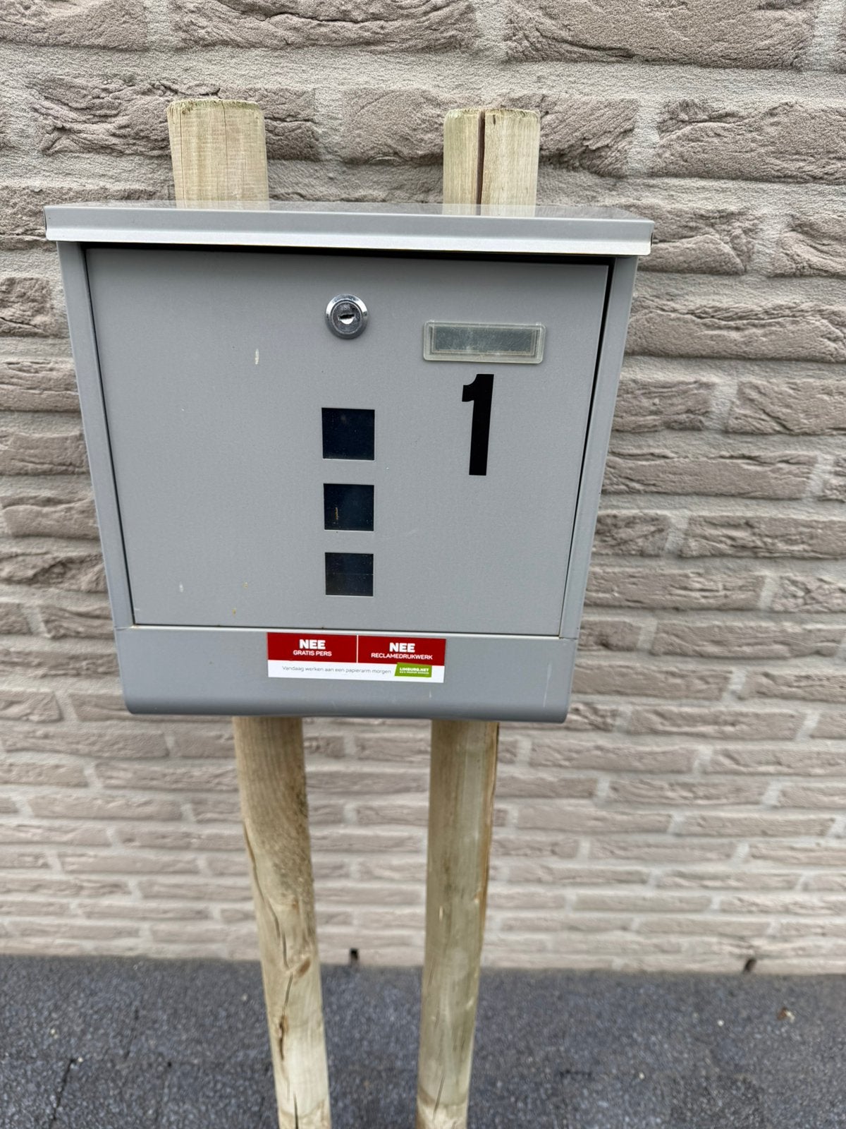 Brievenbus, Jardin & Terrasse, Boîtes aux lettres, Enlèvement, Utilisé, Inox, Sur pied