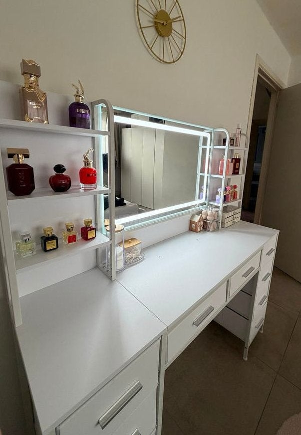 Kaptafel met ledlicht, Huis en Inrichting, Ophalen, Zo goed als nieuw