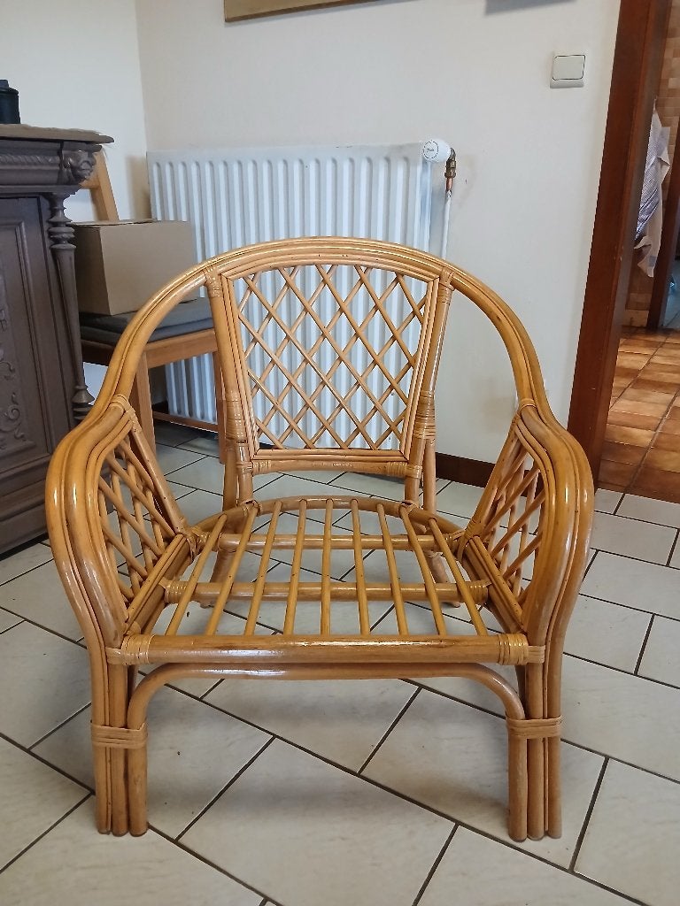 Fauteuils bambou, Enlèvement, Utilisé, Osier ou Rotin, Bambou