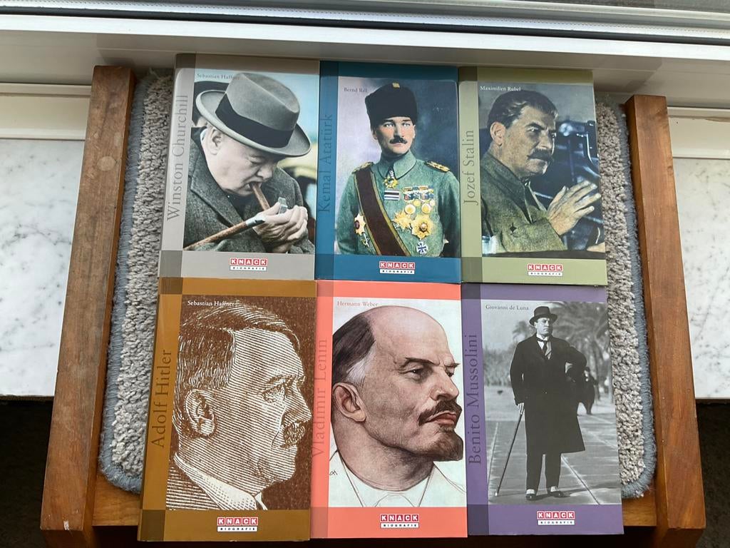 Biografieën Knack - S.Haffner/G.de Luna/H.Weber/B.Rill/Rubel, Boeken, Ophalen of Verzenden