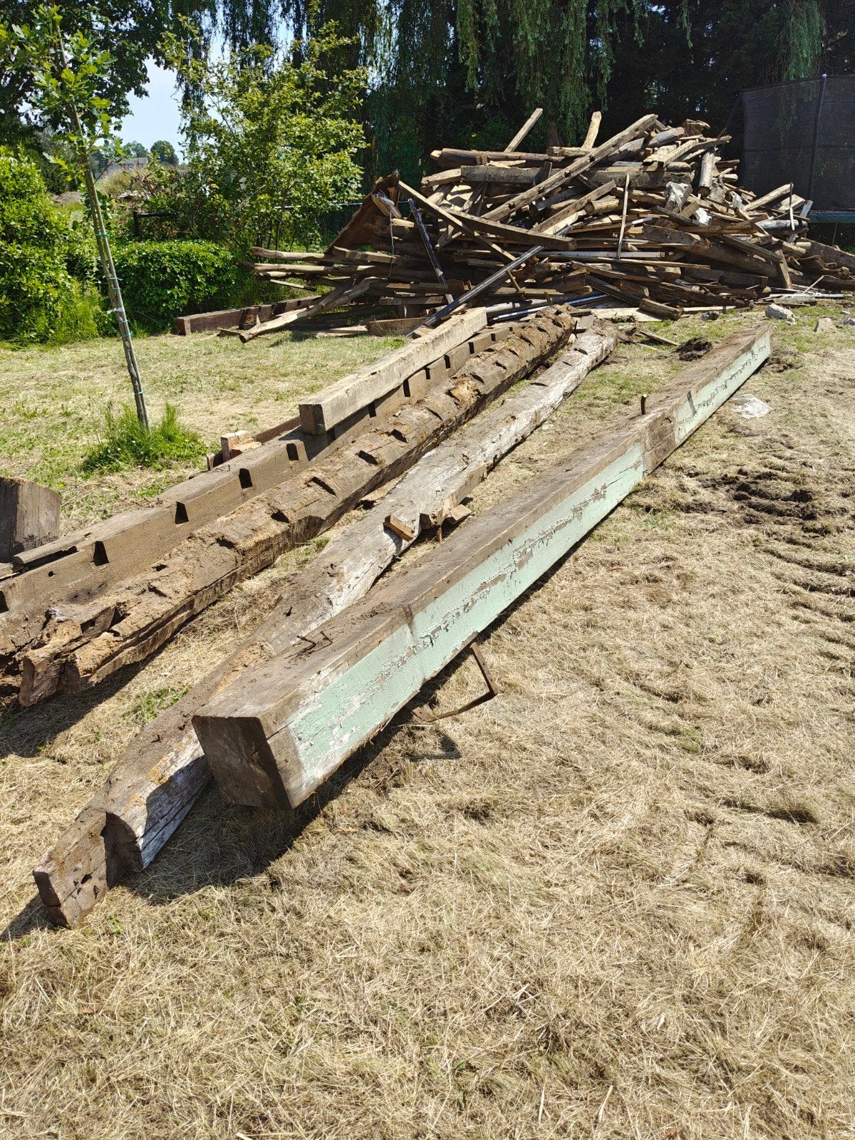 eike balken, Bricolage & Construction, Bois & Planches, Enlèvement, Utilisé, Chêne, Poutre