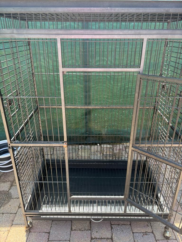 Kooi voor papegaai, Enlèvement, Comme neuf, Aluminium, Cage à oiseaux