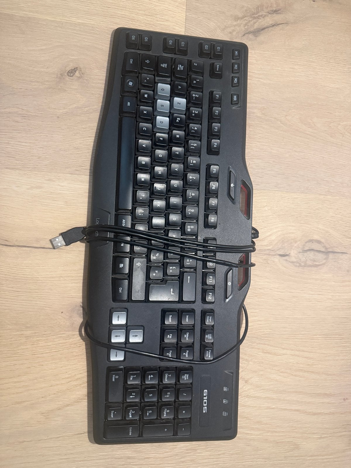 Toetsenbord, Computers en Software, Ophalen, Azerty, Gebruikt, Bedraad