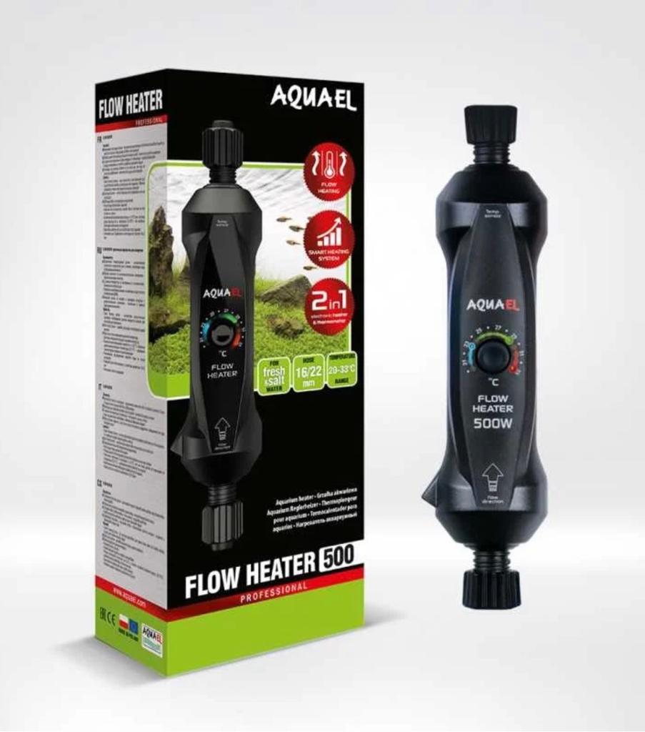 Aquael Flow Heater 500W Externe Aquarium Heater verwarming, Dieren en Toebehoren, Vissen | Aquaria en Toebehoren, Nieuw, Verlichting of Verwarming