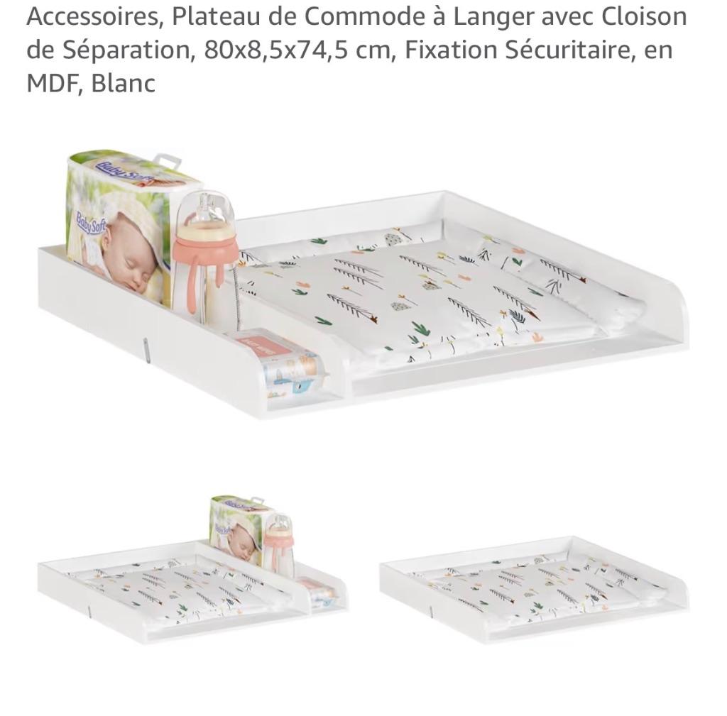 Support pour commode table à langer, Comme neuf, 50 à 70 cm, 75 à 100 cm, Bord surélevé