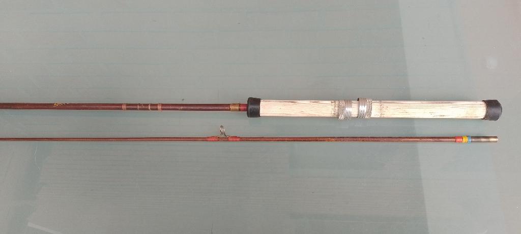 vintage glasvezel werphengel Atlantic superglass, Watersport en Boten, Ophalen, Gebruikt, Werphengel