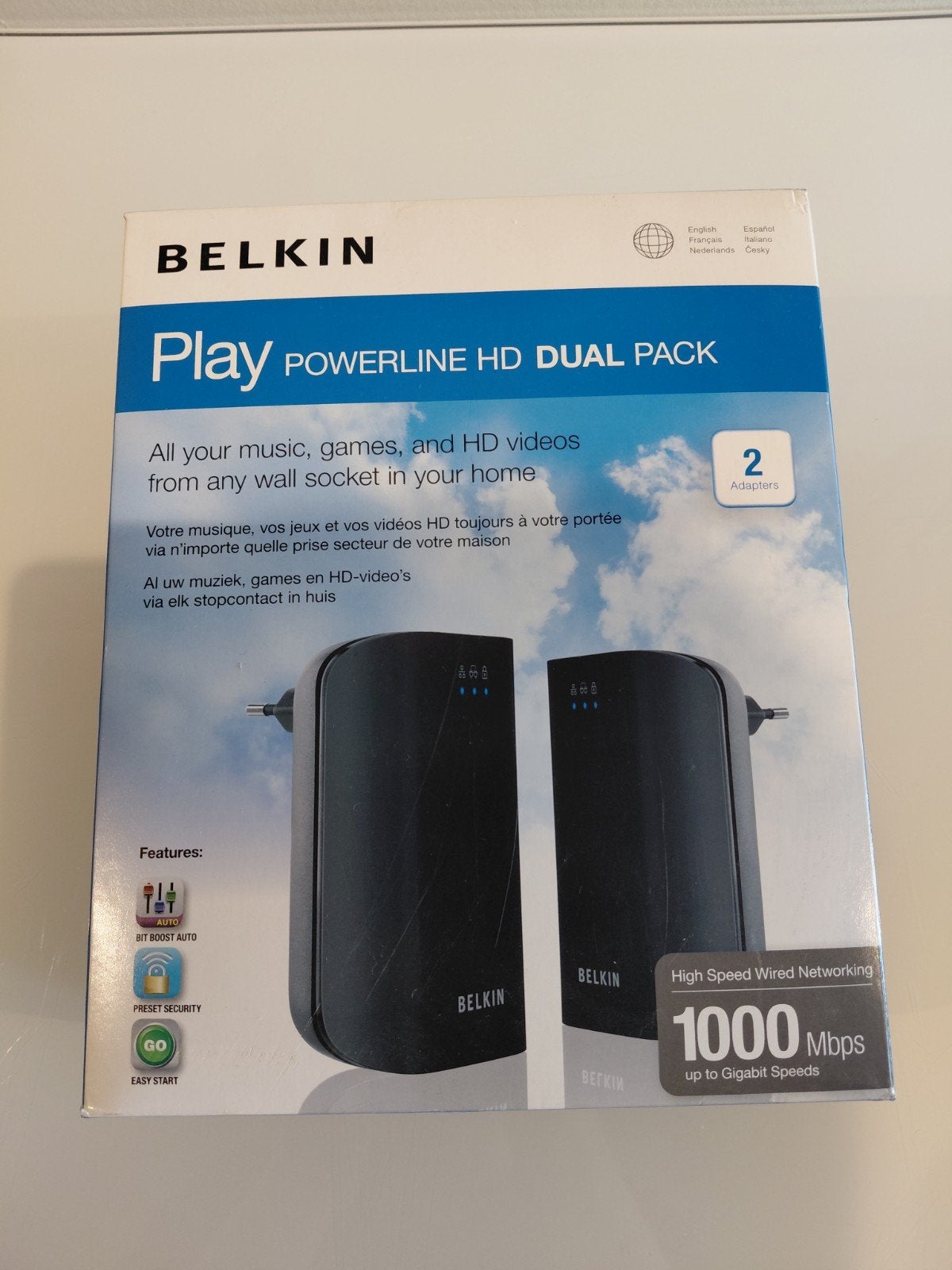 Nieuwe Belkin Play Powerline HD, Computers en Software, Ophalen of Verzenden, Nieuw, Extern, Belkin