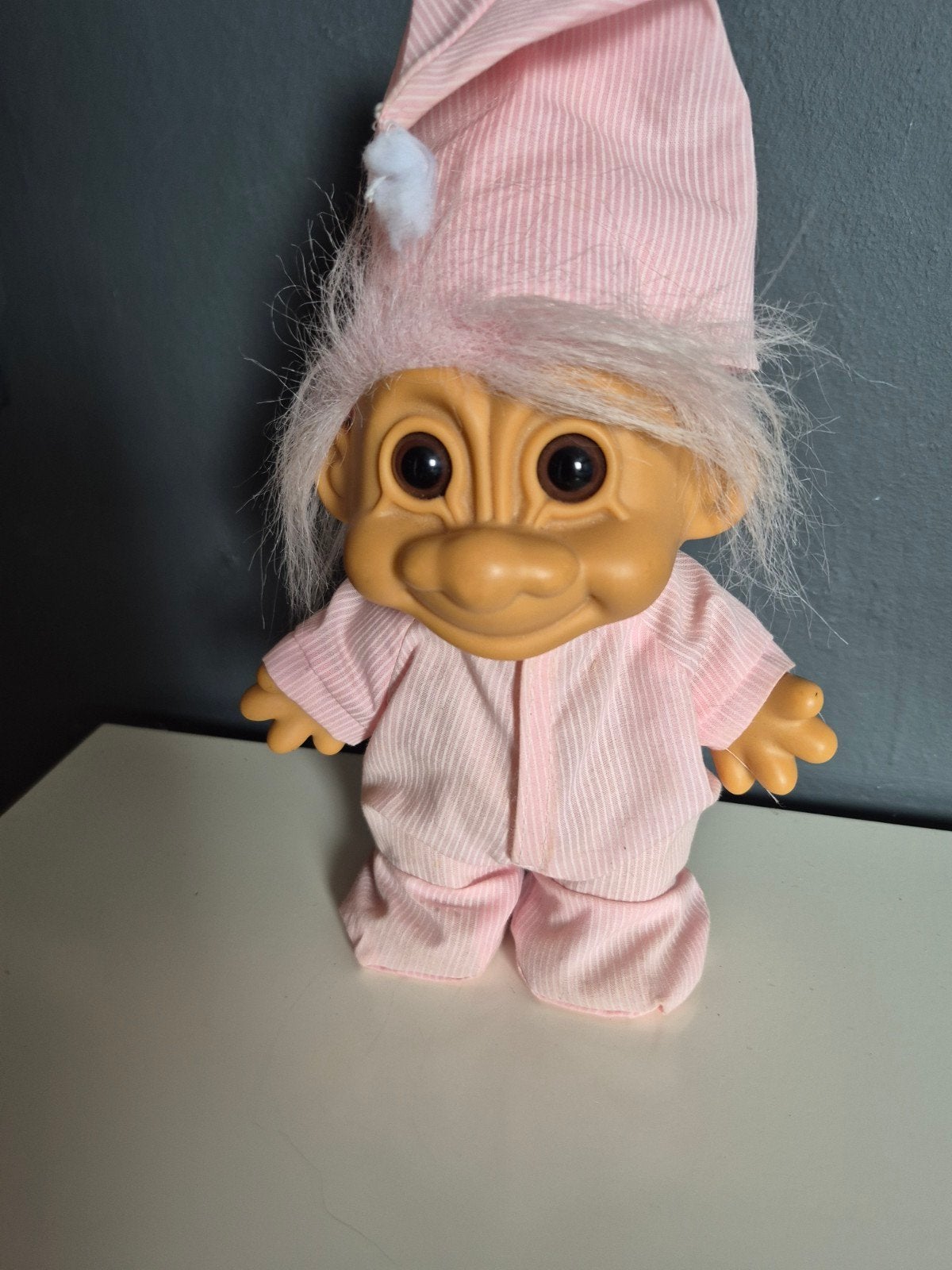 troll vintage pop goede staat 22cm geen afbiedingen, Ophalen of Verzenden, Pop