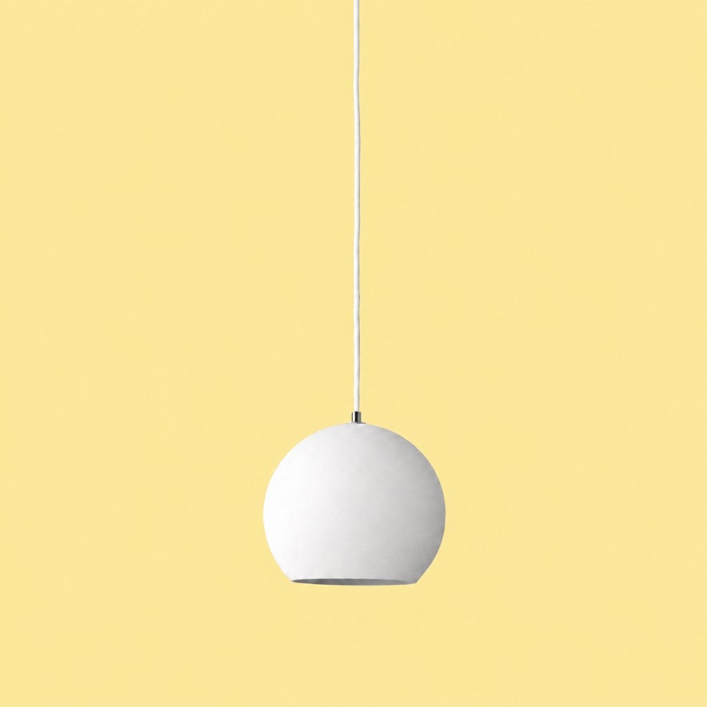 Verner Panton - Design Lamp - Topan VP6 Pendant - White, Enlèvement ou Envoi, Lampe, Blanc