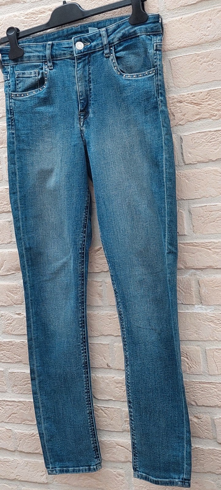 Jeansbroek maat 29 denim, Kleding | Dames, Spijkerbroeken en Jeans, Denim, Blauw, Ophalen of Verzenden, Zo goed als nieuw