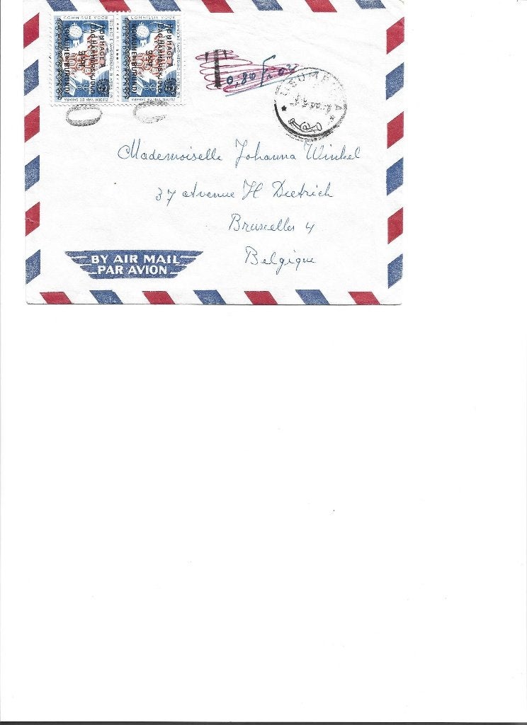 brief Burundi, Postzegels en Munten, Ophalen of Verzenden, Brief