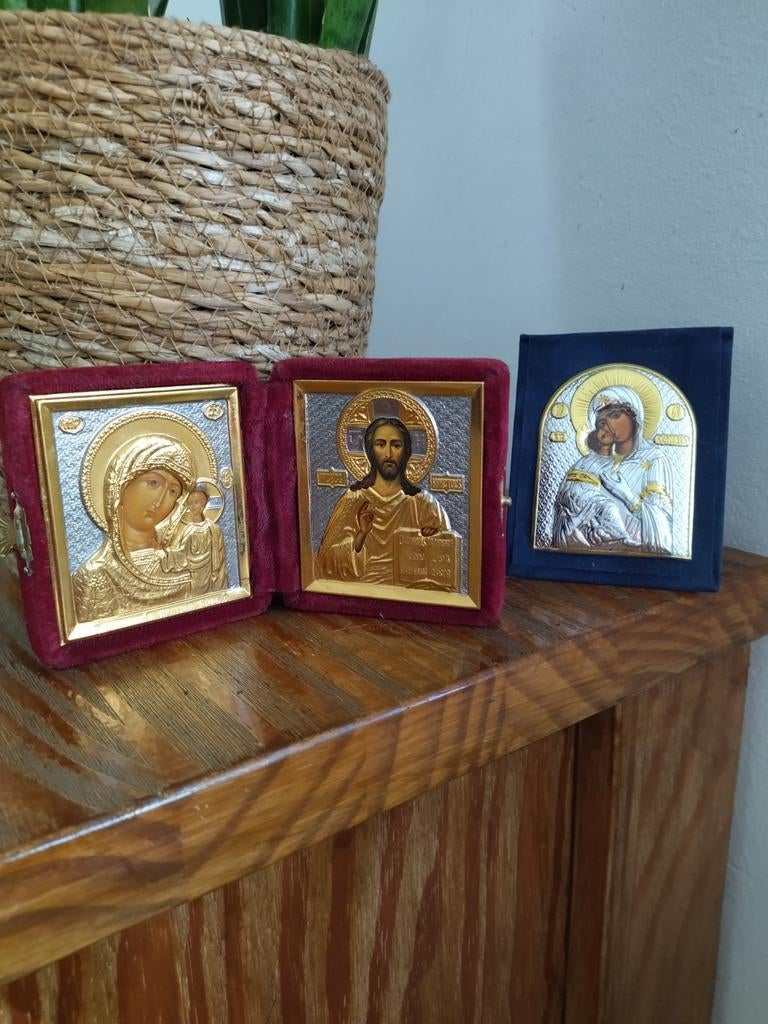 Lot de 2 Icônes Orthodoxes de Prestige, Enlèvement ou Envoi