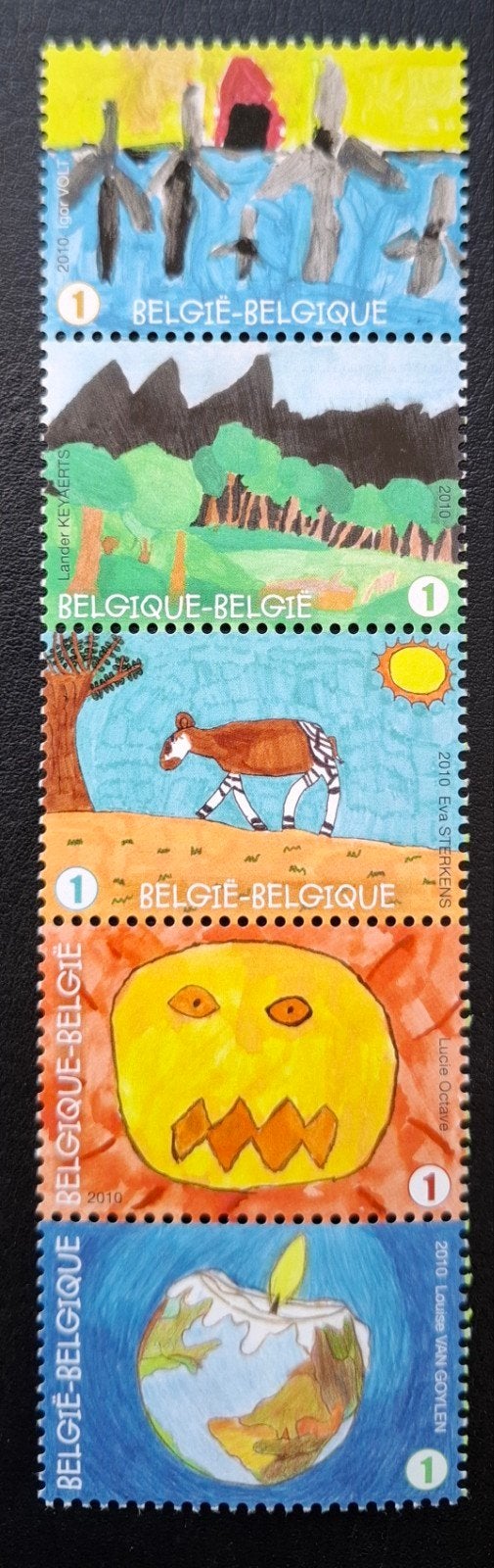 België: OBP 4014/18 ** Feest van de postzegel 2010., Frankeerzegel, Ophalen of Verzenden, Zonder stempel, Postfris