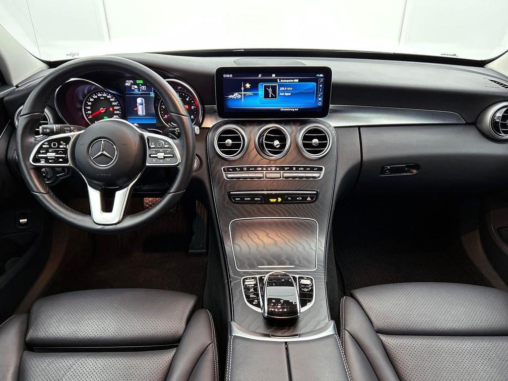 Mercedes-Benz C-klasse 300 DE Break Luxury Line | Trekhaak |, Auto's, Mercedes-Benz, Automaat, Zwart, 4 cilinders, Plug-in hybride