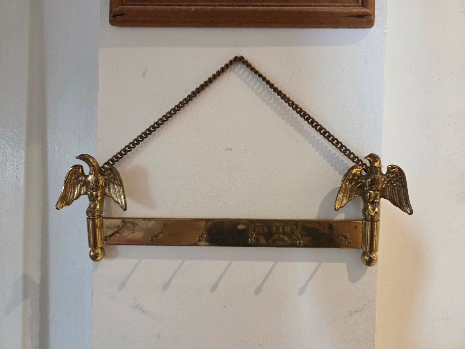 Authentieke Vintage Italiaanse Messing Sleutelhouder, Huis en Inrichting, Ophalen of Verzenden