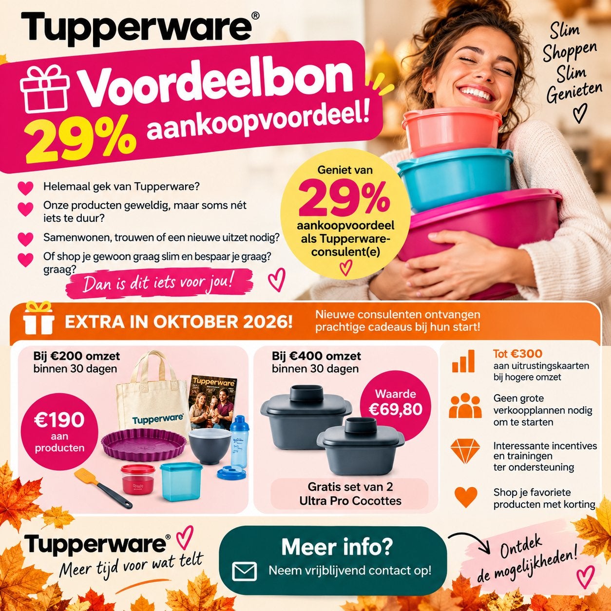 Tupperware Voordeelbon – 29% korting op je aankopen!, Kortingsbon