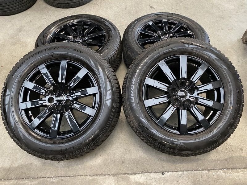 18 inch originele velgen + winterbanden Audi Q7 4M0601025, Auto-onderdelen, Gebruikt, -, -, Banden en Velgen
