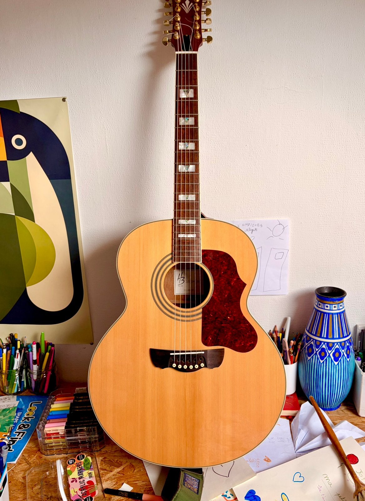 Guitare 12 cordes CLJ-412E NT, Musique & Instruments, Enlèvement ou Envoi, Comme neuf, Guitare Western ou Guitare Folk
