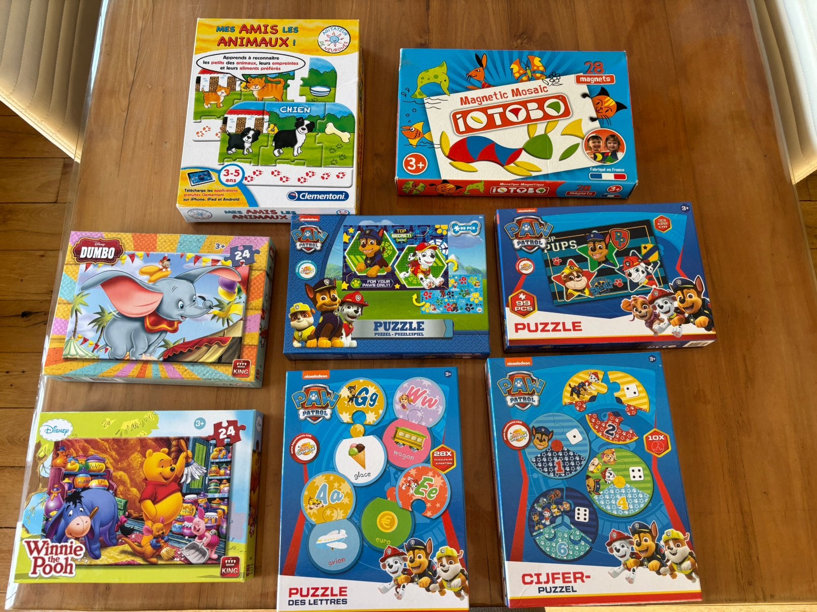 Puzzelset voor kinderen van 3 jaar en ouder, Ophalen, Zo goed als nieuw, 2 tot 4 jaar