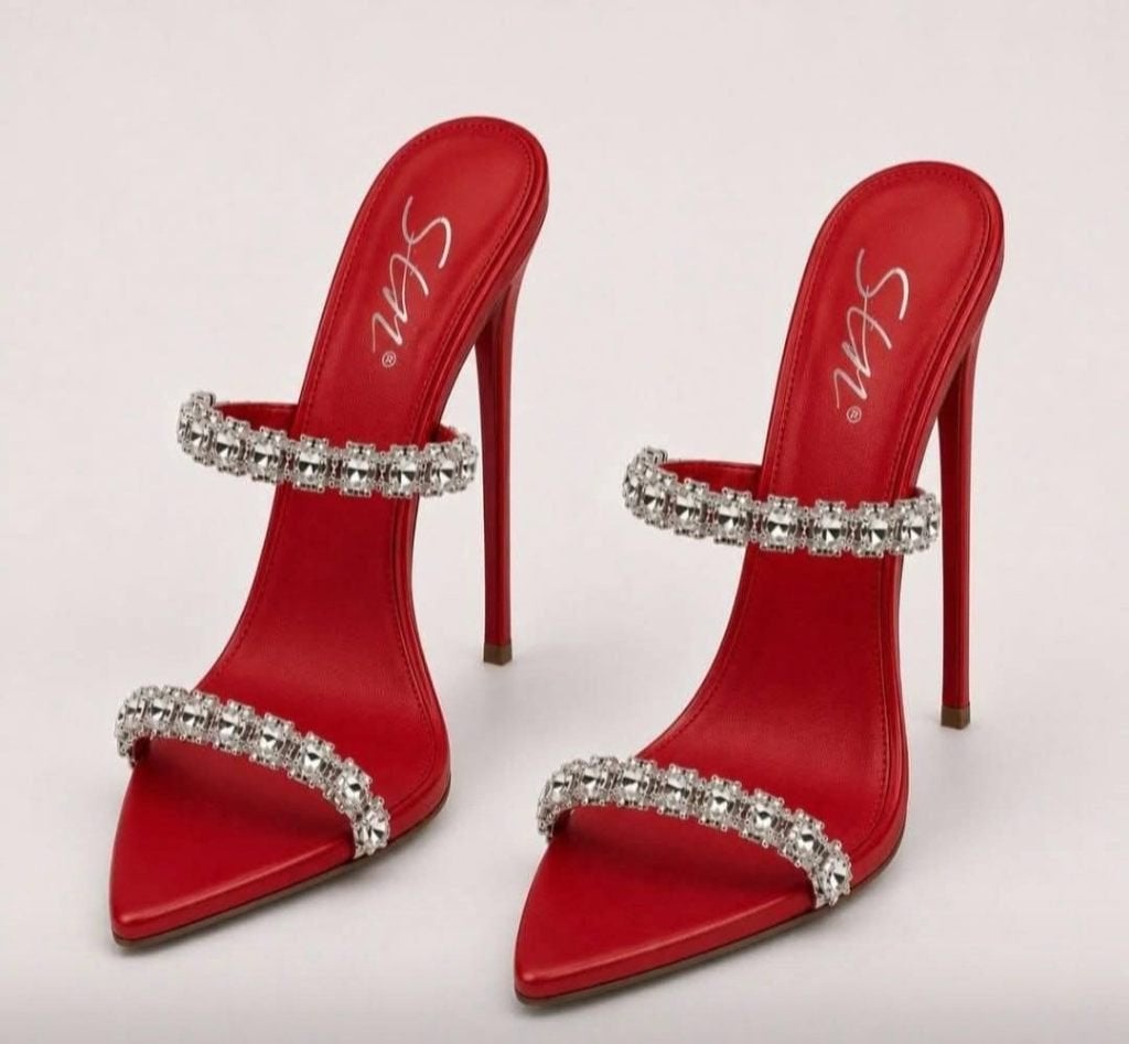 Nouveau en sandales, mules, strass, nouveau, Vêtements | Femmes, Chaussures, Sandales et Mûles, Envoi, Neuf, ANDERE
