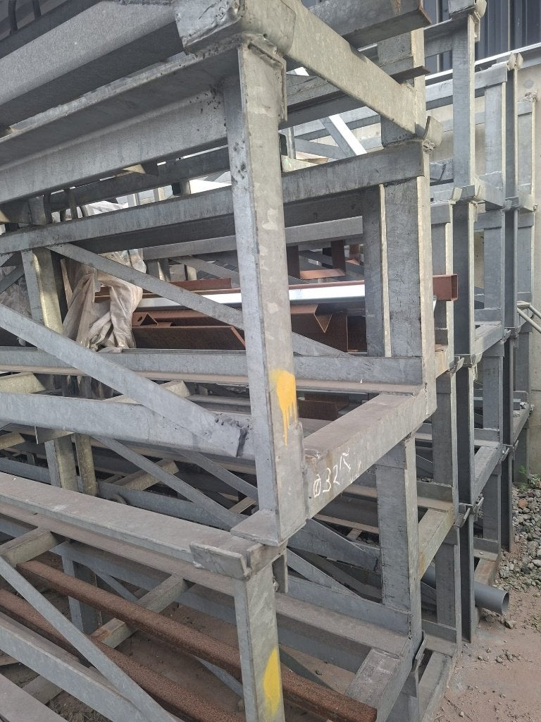 Stapelrek langgoed/kokers/plat ijzer/..., Ophalen