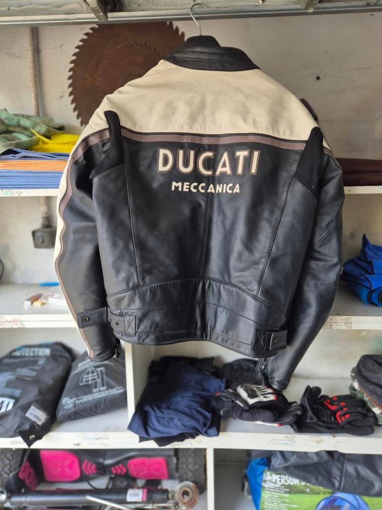 Ducati jack vest jas, Motoren, Kleding | Motorkleding, Ophalen, Jas | leer