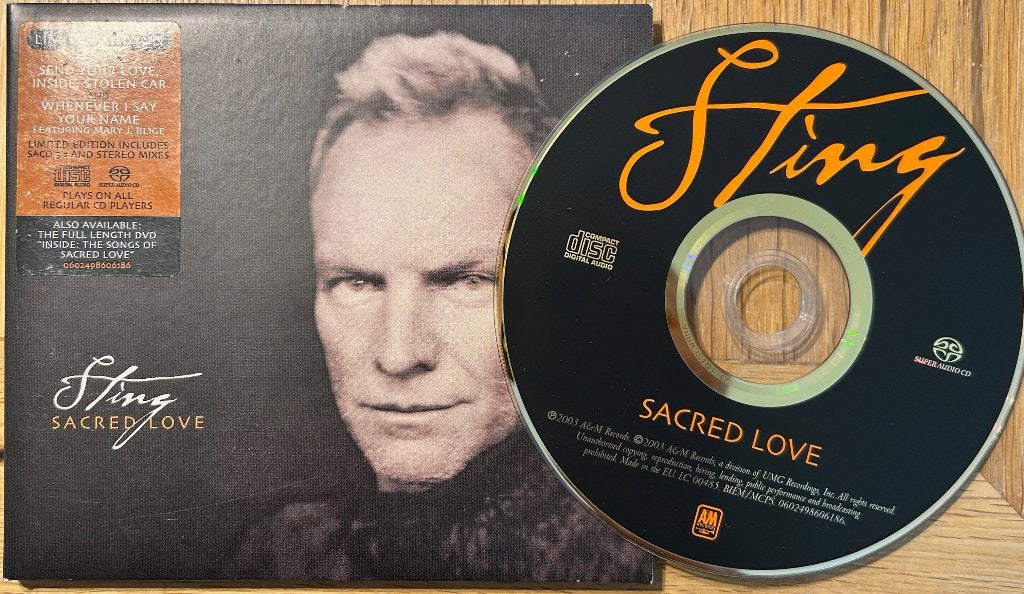 STING - Sacred love ( SACD ), Cd's en Dvd's, Digipak, Ophalen of Verzenden, Zo goed als nieuw, Poprock