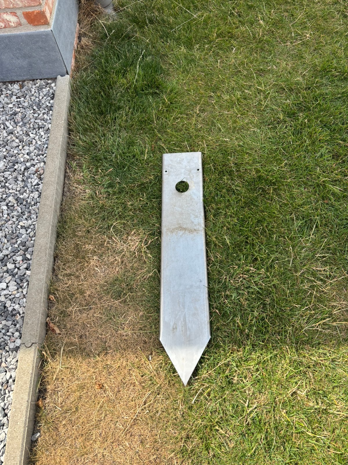 Inox tuinpaaltjes, Bricolage & Construction, Métaux, Enlèvement, Utilisé, Autres métaux