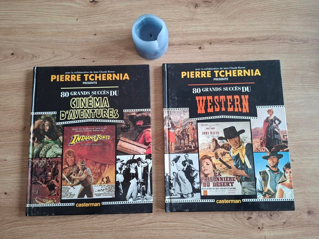 Lot de 2 livres : Les 80 plus grands succès du cinéma, Enlèvement ou Envoi, Cinéma ou Adaptation TV, Comme neuf, Pierre Tchernia