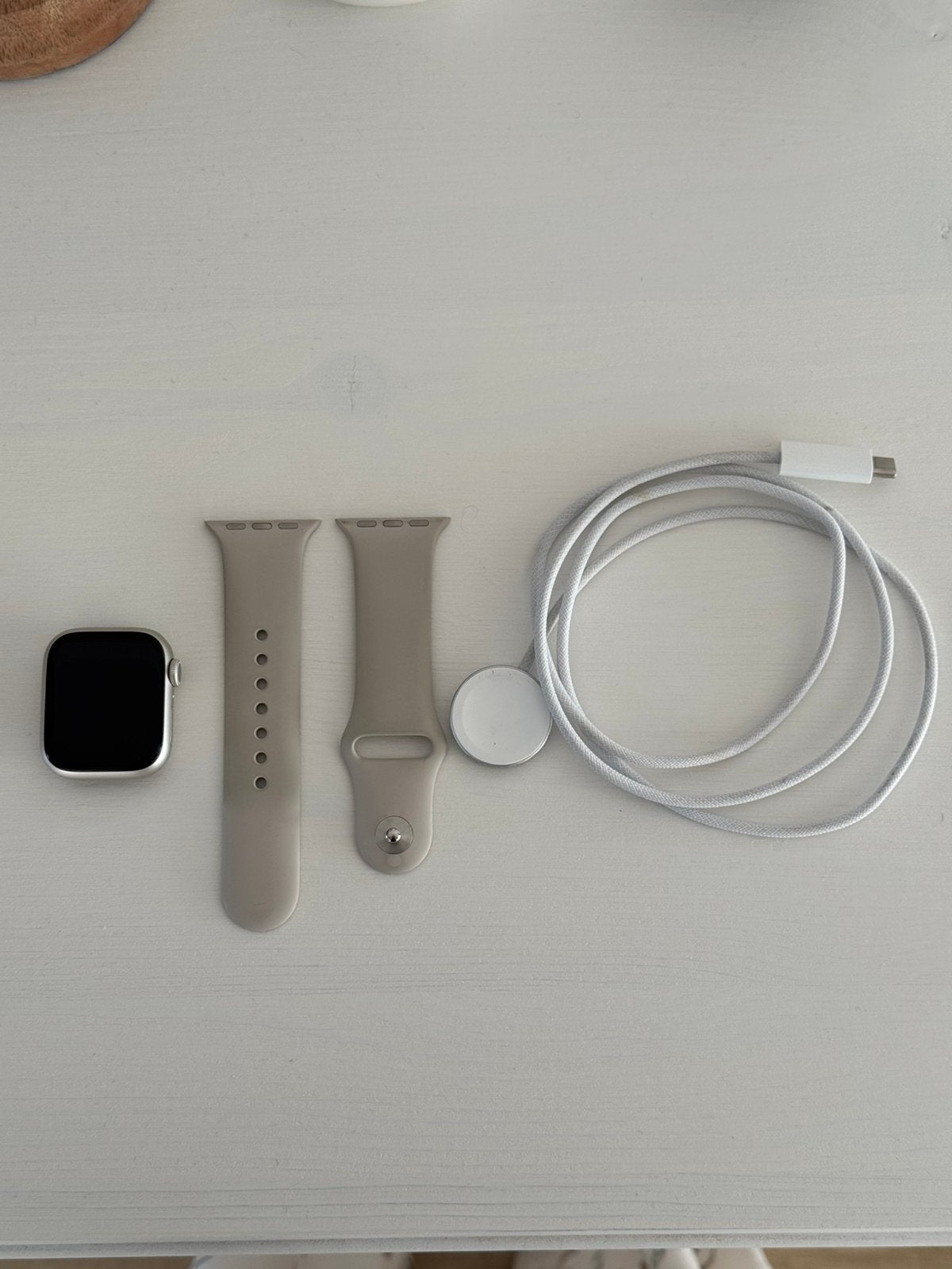 Apple Watch 9 Series - 41mm, Ophalen of Verzenden, Gebruikt, Wit, IOS