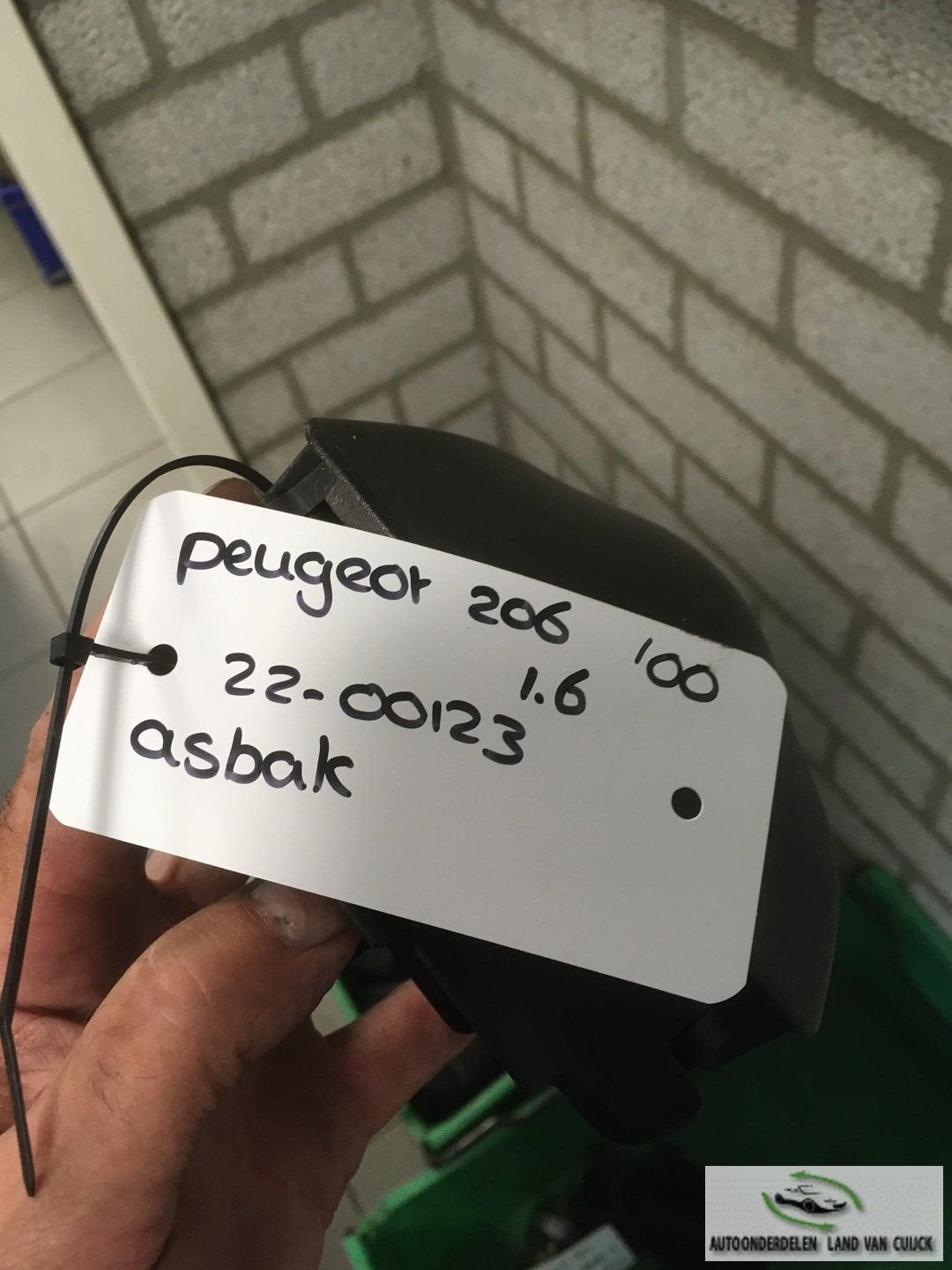Peugeot 206 asbak '00, -, Utilisé, -, -