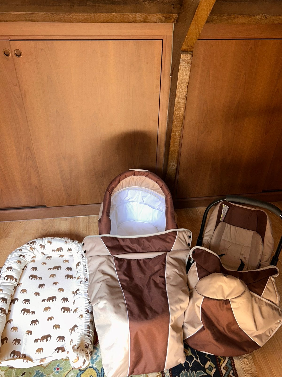 Complete Babyset Draagmand, Autostoel Maxi-Cosi & Babynestje, Ophalen, Zo goed als nieuw, Maxi-Cosi