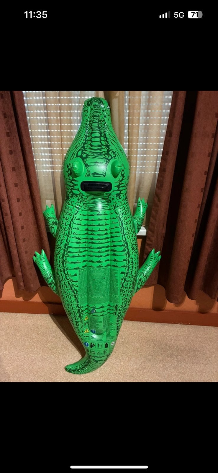 Krokodil Luchtmatras, Ophalen, Zo goed als nieuw