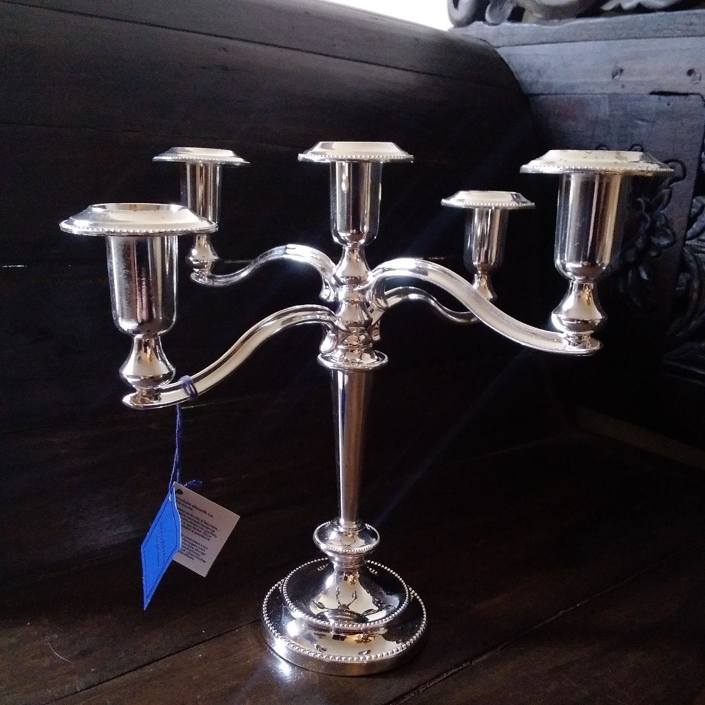 Vintage silver plated kandelaar Mayfair collectie. England, Antiek en Kunst, Verzenden