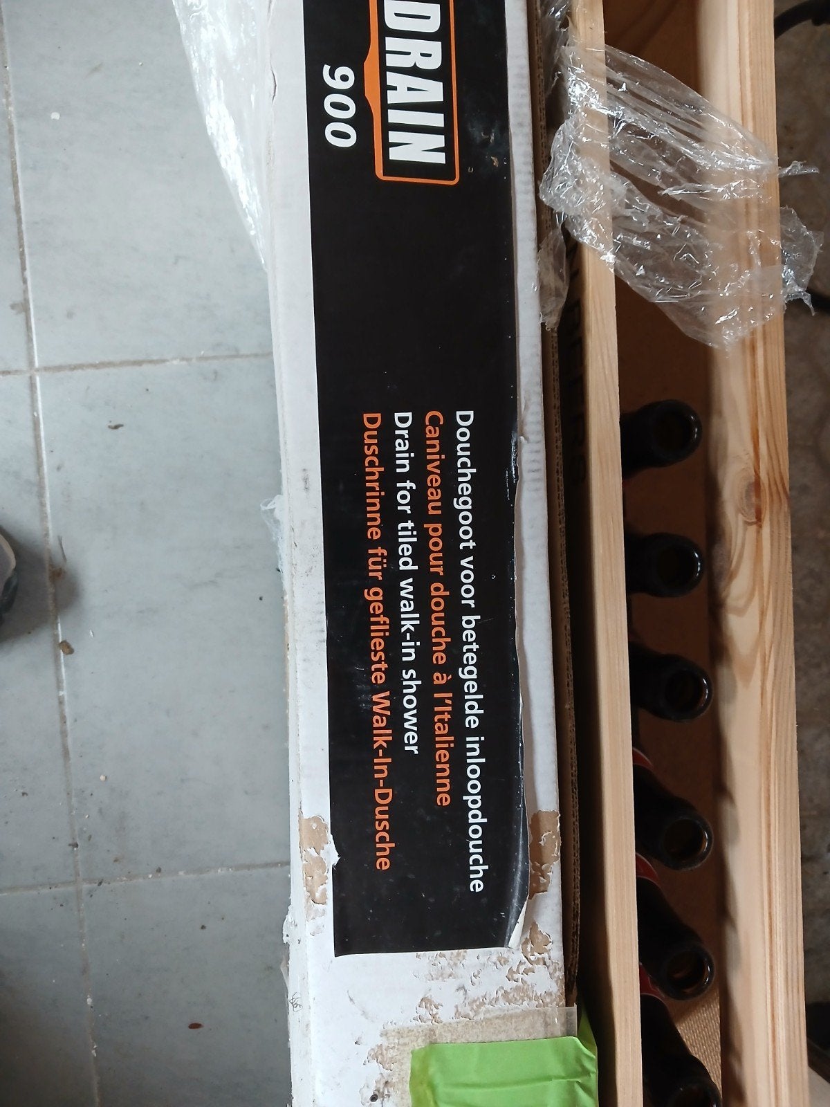 douchegoot, Ophalen, Nieuw, Inox, Douche