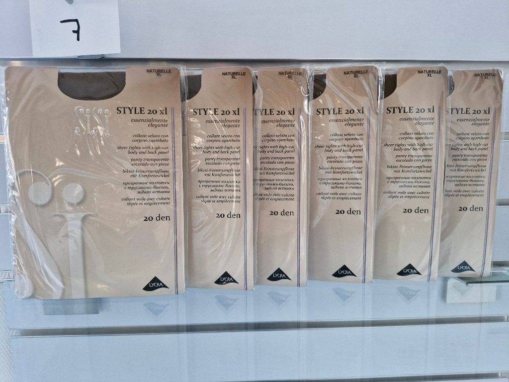 Panty’s Sisi Style 20 Naturelle XL Pakket 7, Kleding | Dames, Maat 48/52 (XL), Sisi, Overige kleuren, Nieuw