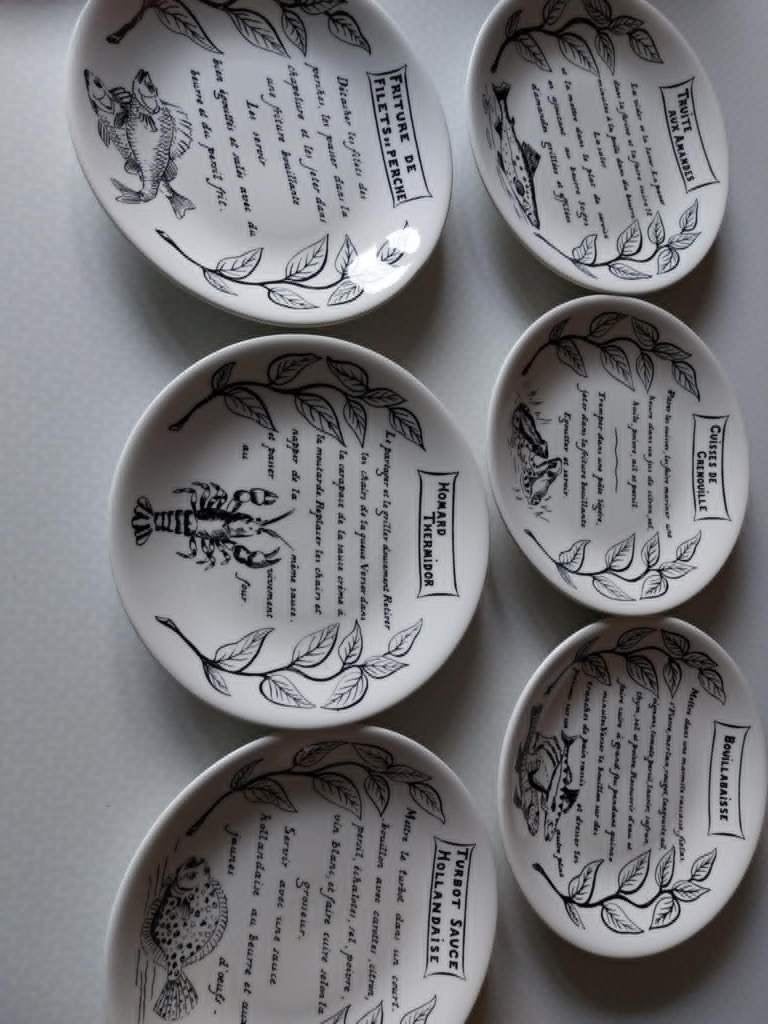 6 dessertborden 3€ -6grote borden 4€-5 desse, Ophalen, Zo goed als nieuw