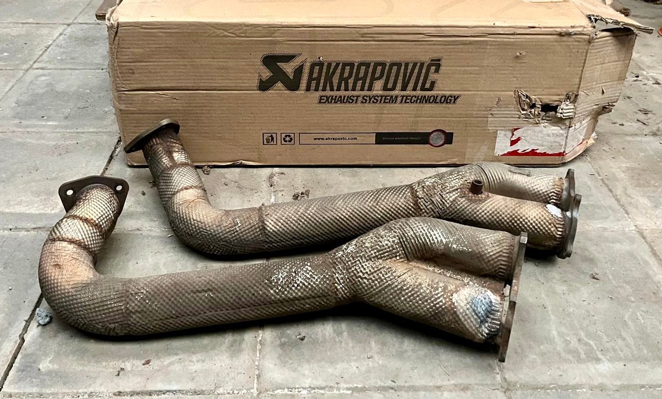 Tubes link pipe 7 titane Akrapovic, Autos : Pièces & Accessoires, Enlèvement, Utilisé, Porsche