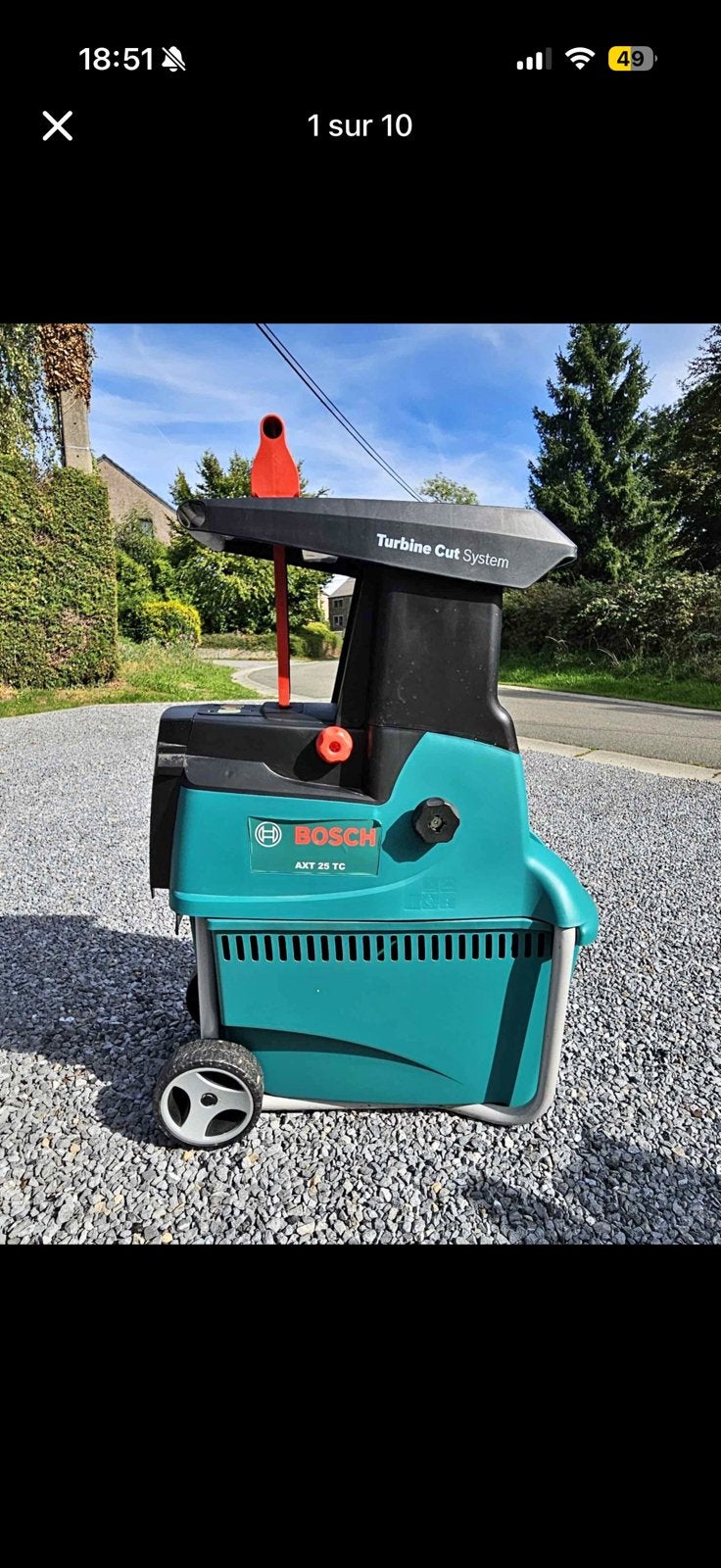Broyeur bosch, Ophalen, Gebruikt, Elektrisch, Met opvangzak