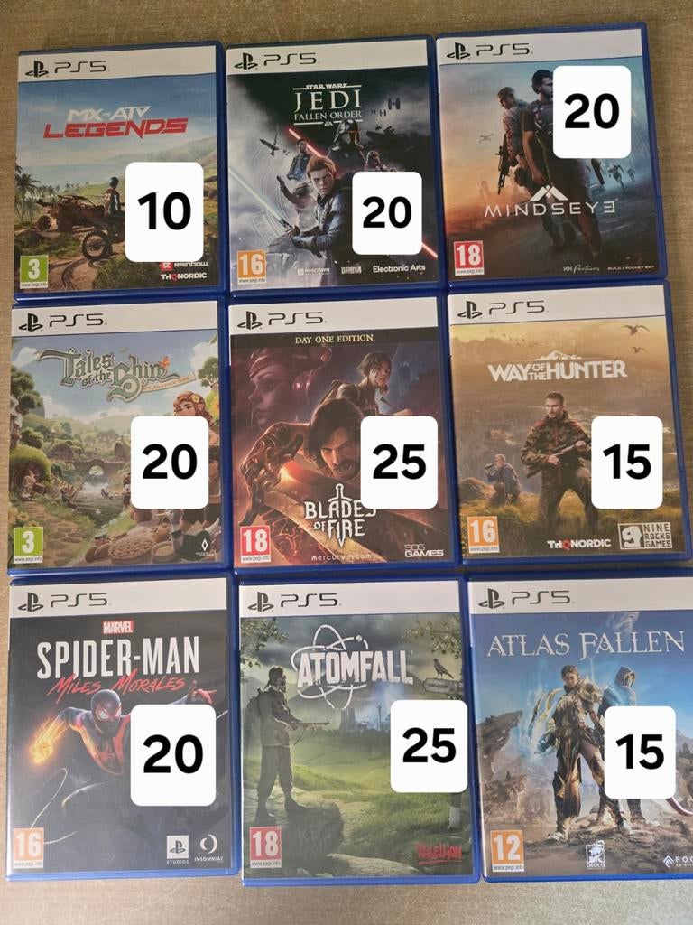 Ps5 spelletjes, Ophalen