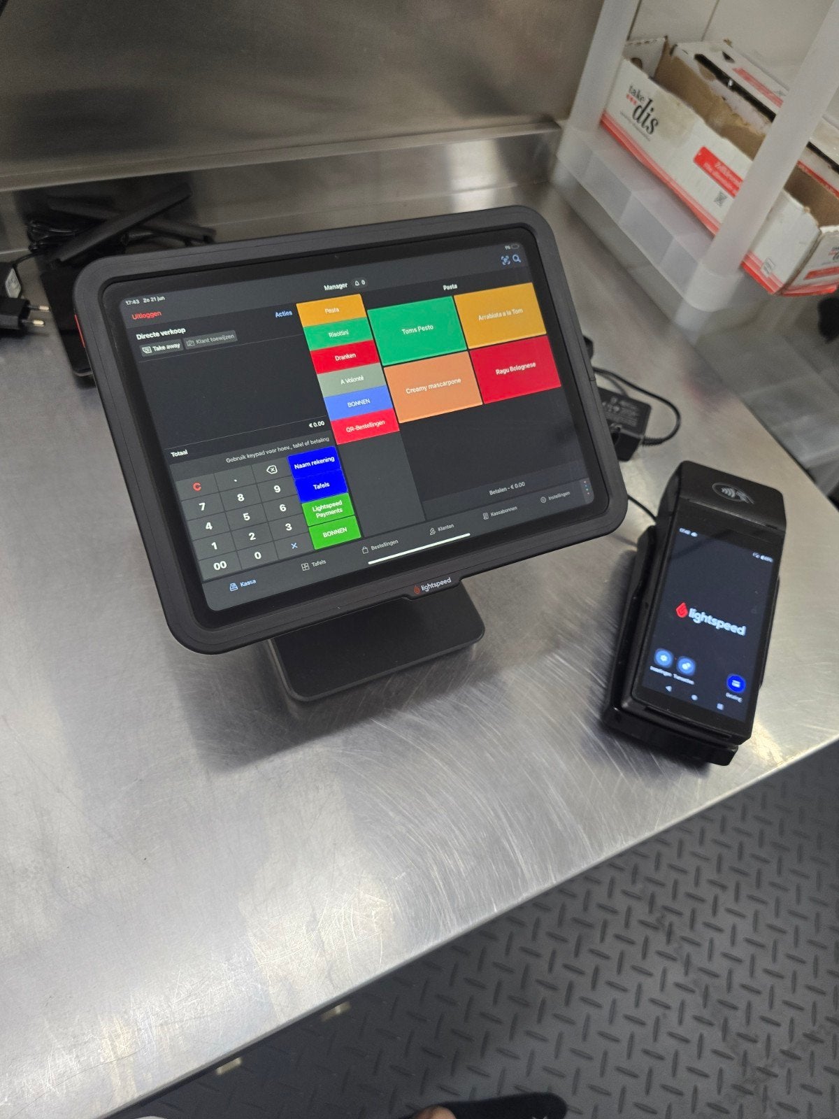 Kassa - Ipad - Apple - Bancontact - Lightspeed, Computers en Software, Apple iPads, Ophalen, Zo goed als nieuw