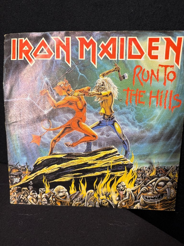 IRON MAIDEN "Run To The Hills" Single, Heavy metal, Gebruikt, Originele persing, 7 inch