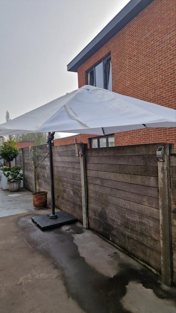 Hele stevige zonneparasol, Ophalen