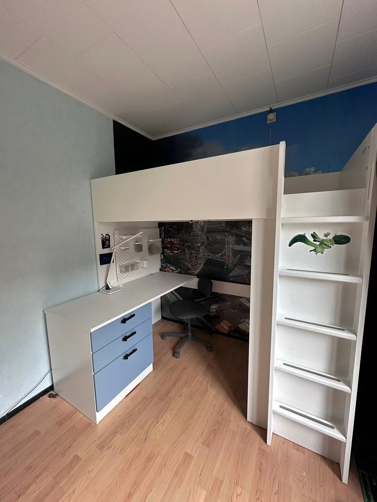 Hoogslaper te koop, Kinderen en Baby's, Kinderkamer | Stapelbedden en Hoogslapers, Zo goed als nieuw, Hoogslaper, Ophalen