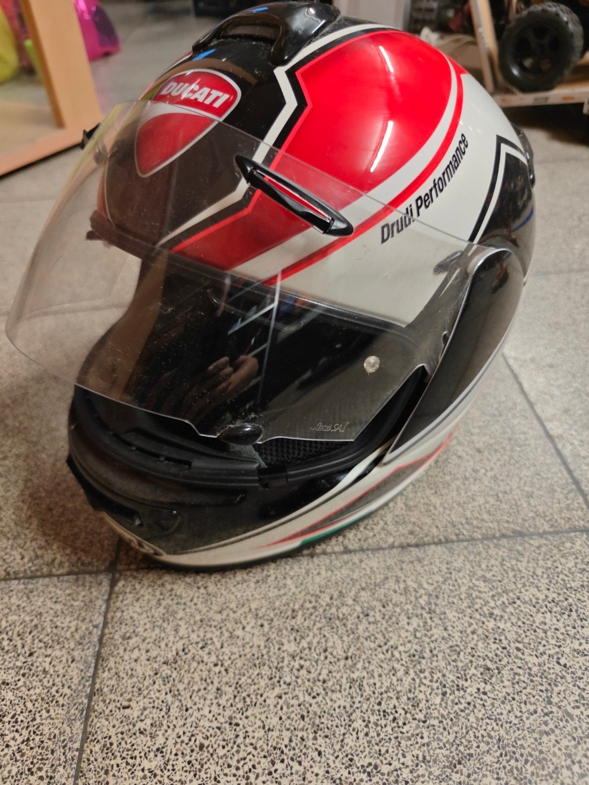 DRudi Performance Ducati helm, Motoren, Ophalen, Zo goed als nieuw