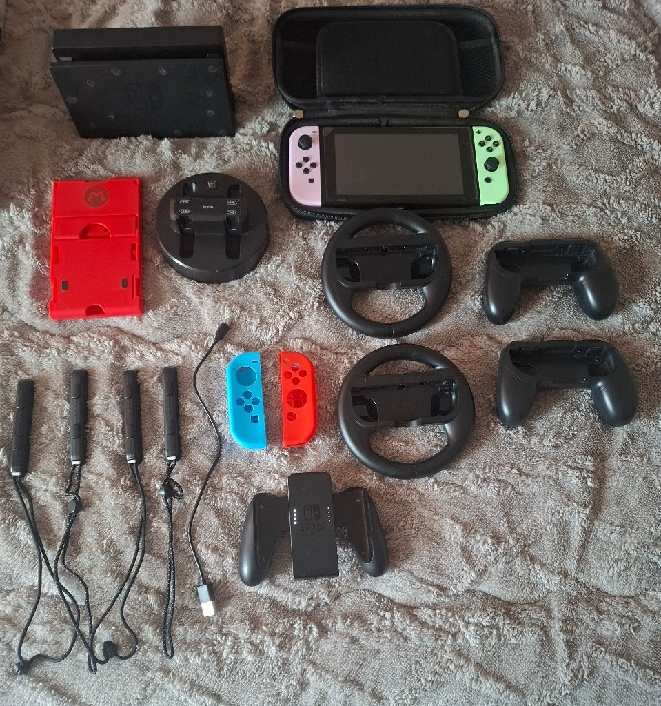 Nintendo switch + game tools + games, Enlèvement ou Envoi, Utilisé, Switch Original, Avec jeux